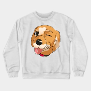 Cute cartoon avatar pet dog Crewneck Sweatshirt